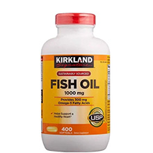 Viên uống bổ mắt Dầu Cá Kirkland Fish Oil Omega-3 1000mg Mỹ