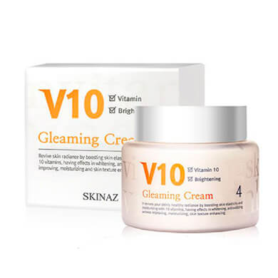 Kem dưỡng trắng sáng da mặt cao cấp V10 Gleaming Cream Skinaz Hàn Quốc chính hãng – 100ml