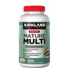 Bổ sung vitamin cho người trên 50 tuổi Mature Multi 50+ Kirkland Mỹ 400 viên 
