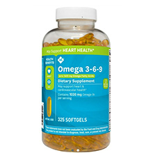 Viên uống Omega 3-6-9 1600mg Supports Heart Health Member’s Mark Mỹ 325 Viên