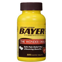 Viên uống giảm đau Bayer Aspirin The Wonder Drug 325mg 500 viên Mỹ