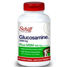 Viên uống hỗ trợ xương khớp Glucosamine 1500mg Plus MSM Schiff 150 viên Mỹ