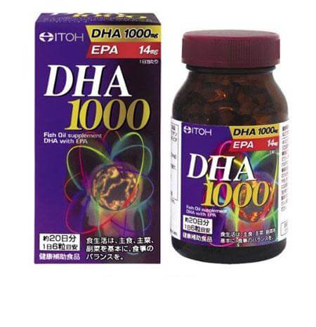 Viên uống bổ não DHA 1000mg & EPA 14mg Itoh 120 Viên Nhật Bản