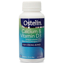 Viên uống bổ sung Calcium & Vitamin D3 Ostelin 130 viên của Úc