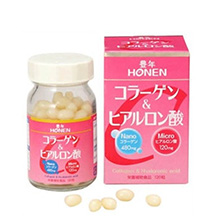 Viên Uống Chống Lão Hóa Collagen & Hyaluronic Acid Honen J-Oil Mills Của Nhật 120 viên